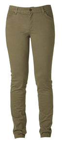 HARVEST OFFICER CHINOS LADIES MOSS GREEN - Suomen Brodeeraus