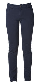 HARVEST OFFICER CHINOS LADIES NAVY - Suomen Brodeeraus