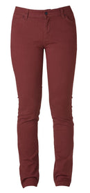 HARVEST OFFICER CHINOS LADIES RED - Suomen Brodeeraus
