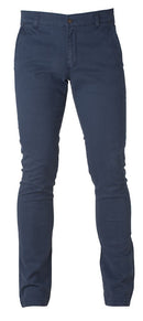 HARVEST OFFICER CHINOS MEN BLUE - Suomen Brodeeraus