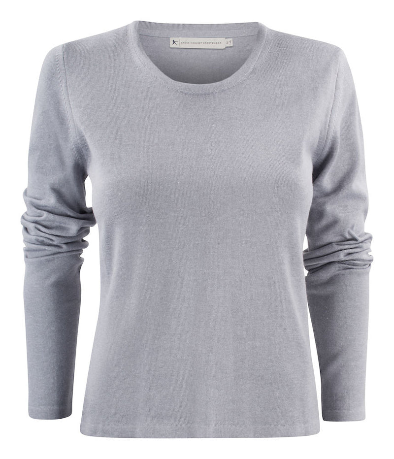 HARVEST Portland Lady Round-neck GREY MELANGE - Suomen Brodeeraus