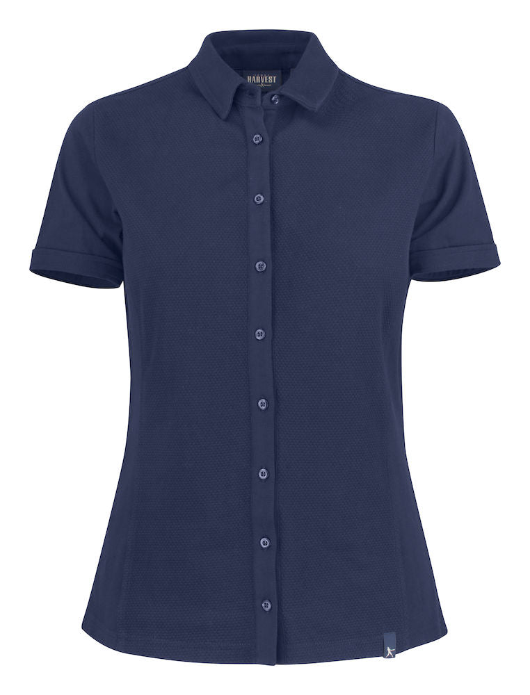 HARVEST Shellden Lady polo NAVY - Suomen Brodeeraus