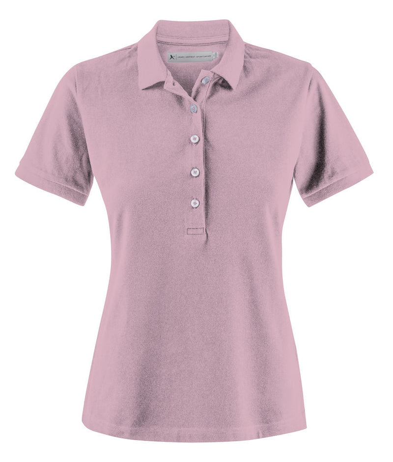 HARVEST SUNSET STRETCH POLO LADY LIGHT PINK - Suomen Brodeeraus