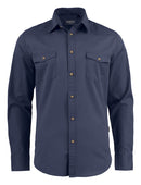 HARVEST TREEMORE SHIRT NAVY - Suomen Brodeeraus