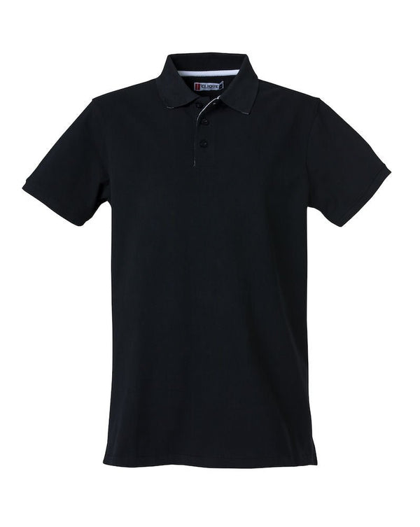 Heavy Premium polo Black - Suomen Brodeeraus