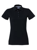 Heavy Premium polo ladies Black - Suomen Brodeeraus