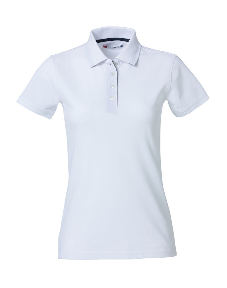 Heavy Premium polo ladies White - Suomen Brodeeraus