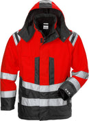 High vis Airtech talvitakki naisten, LK 3, 4037 GTT Hi-Vis Red/Black - Suomen Brodeeraus