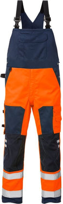 High vis avosuoja lk.2, 1015 PLU Hi-Vis Orange/Navy - Suomen Brodeeraus