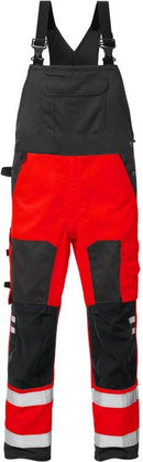 High vis avosuoja lk.2, 1015 PLU Hi-Vis Red/Black - Suomen Brodeeraus
