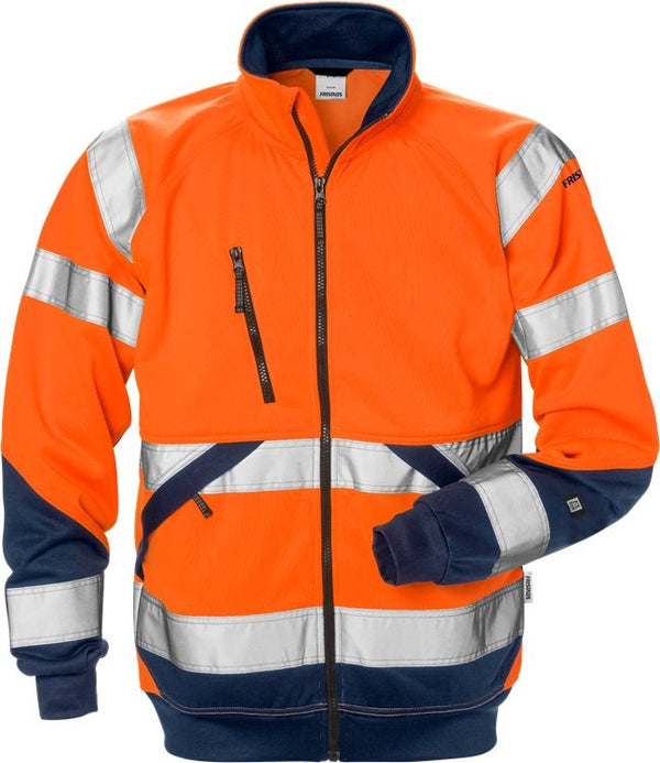 High Vis collegetakki lk 3 7426 SHV Hi-Vis Orange/Navy - Suomen Brodeeraus