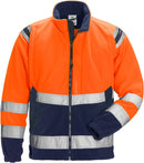 High vis fleecetakki 4041 FE Hi-Vis Orange/Navy - Suomen Brodeeraus