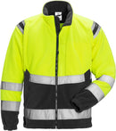 High vis fleecetakki 4041 FE Hi-Vis Yellow/Black - Suomen Brodeeraus