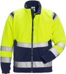 High vis fleecetakki 4041 FE Hi-Vis Yellow/Navy - Suomen Brodeeraus