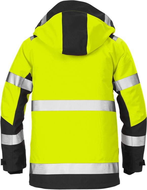 High vis GORE-TEX® kuoritakki lk.3, 4988 GXB Hi-Vis Yellow/Black - Suomen Brodeeraus