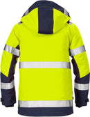 High vis GORE-TEX® kuoritakki lk.3, 4988 GXB Hi-Vis Yellow/Navy - Suomen Brodeeraus