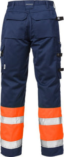 High vis housut lk.1, 2032 PLU Hi-Vis Orange/Navy - Suomen Brodeeraus