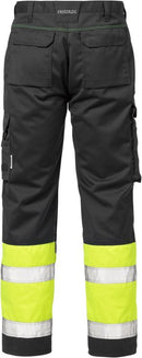 High vis housut lk.1, 213 PLU Hi-Vis Yellow/Black - Suomen Brodeeraus
