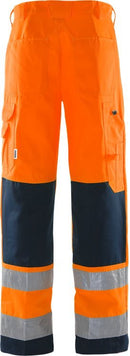 High vis housut lk.2, 2001 TH Hi-Vis Orange/Navy - Suomen Brodeeraus