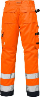 High vis housut lk.2, 2026 PLU Hi-Vis Orange/Navy - Suomen Brodeeraus