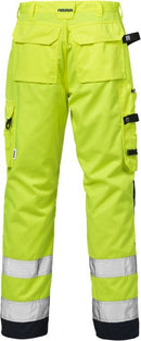High vis housut lk.2, 2026 PLU Hi-Vis Yellow/Navy - Suomen Brodeeraus