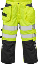 High vis housut lk.2, 2027 PLU Hi-Vis Yellow/Black - Suomen Brodeeraus