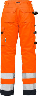 High vis housut naisten lk 2 2135 PLU Hi-Vis Orange/Navy - Suomen Brodeeraus