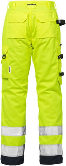 High vis housut naisten lk 2 2135 PLU Hi-Vis Yellow/Navy - Suomen Brodeeraus