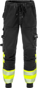 High vis kevyet stretch housut lk 1 2518 SSL Hi-Vis Yellow/Black - Suomen Brodeeraus