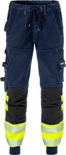 High vis kevyet stretch housut lk 1 2518 SSL Hi-Vis Yellow/Navy - Suomen Brodeeraus