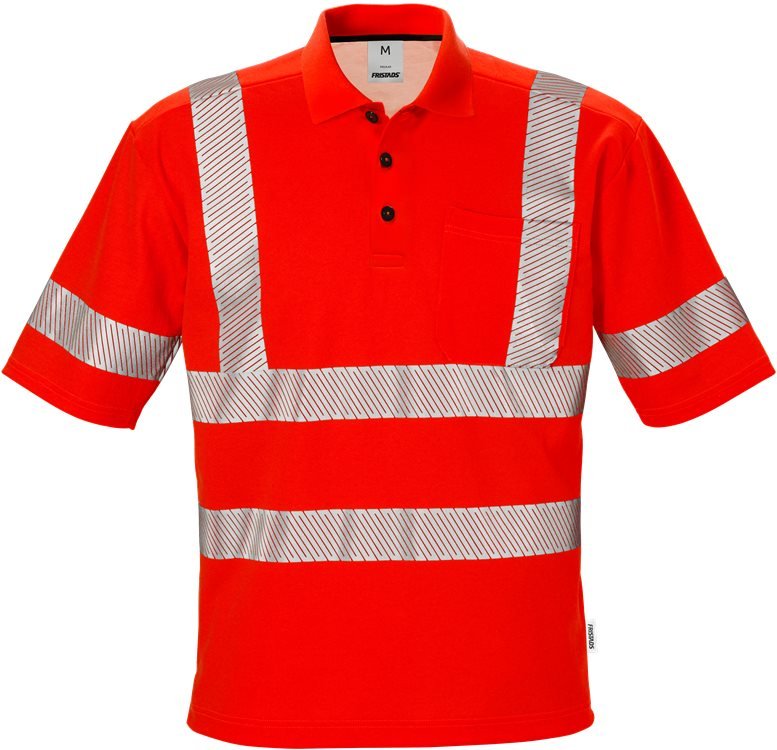 High vis pikeepaita lk.3, 7406 PHV Hi-Vis Red - Suomen Brodeeraus