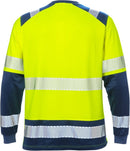 High vis pitkähihainen t-paita lk 2 7457 THV Hi-Vis Yellow/Navy - Suomen Brodeeraus