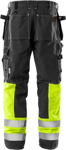 High vis rakentajan housut lk.1, 247 FAS Black - Suomen Brodeeraus