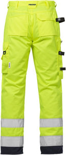 High vis rakentajan housut naiset lk.2, 2125 PLU Hi-Vis Yellow/Navy - Suomen Brodeeraus