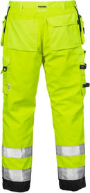High vis rakentajan softshell housut lk.2, 2083 WYH Hi-Vis Yellow/Black - Suomen Brodeeraus