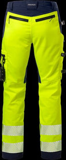 High vis rakentajan stretch housut naisten lk 2 2710 PLU Hi-Vis Black / Red 34 - Suomen Brodeeraus