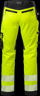 High vis rakentajan stretch housut naisten lk 2 2710 PLU Hi-Vis Black / Red 34 - Suomen Brodeeraus