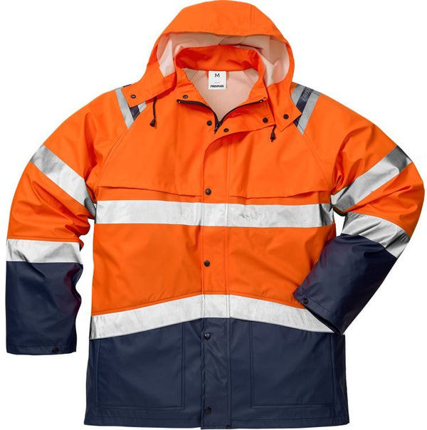 High vis sadetakki lk.3, 4624 RS Hi-Vis Orange/Navy - Suomen Brodeeraus