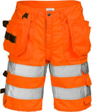 High vis shortsit lk.2, 2028 PLU Hi-Vis Orange - Suomen Brodeeraus