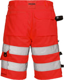 High vis shortsit lk.2, 2028 PLU Hi-Vis Red - Suomen Brodeeraus