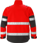 High vis softshell takki lk 2 4083 WYH Hi-Vis Red/Black - Suomen Brodeeraus