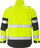 High vis softshell takki lk 2 4083 WYH Hi-Vis Yellow/Black - Suomen Brodeeraus