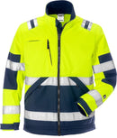 High vis softshell takki lk 2 4083 WYH Hi-Vis Yellow/Navy - Suomen Brodeeraus