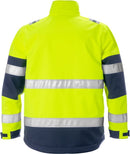 High vis softshell takki lk 2 4083 WYH Hi-Vis Yellow/Navy - Suomen Brodeeraus