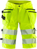High vis stretch shortsit naisten lk 1 2529 PLU Hi-Vis Yellow - Suomen Brodeeraus