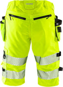 High vis stretch shortsit naisten lk 1 2529 PLU Hi-Vis Yellow - Suomen Brodeeraus