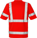 High vis T-paita 7024 lk.3, THV Hi-Vis Red - Suomen Brodeeraus