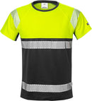 High vis t-paita lk 1 7518 THV Hi-Vis Yellow/Black - Suomen Brodeeraus