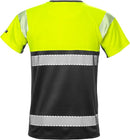 High vis t-paita lk 1 7518 THV Hi-Vis Yellow/Black - Suomen Brodeeraus