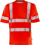 High vis T-paita lk.3, 7407 THV Hi-Vis Red - Suomen Brodeeraus
